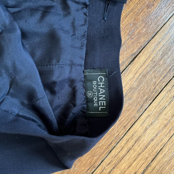 chanel pleated nautical navy stunning flattering skirt - Picture 2 of 5